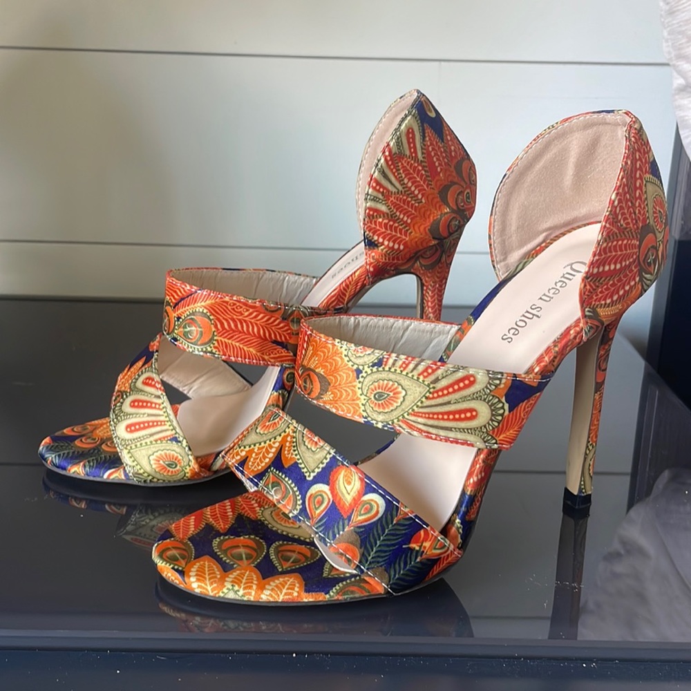 Floral sexy heels